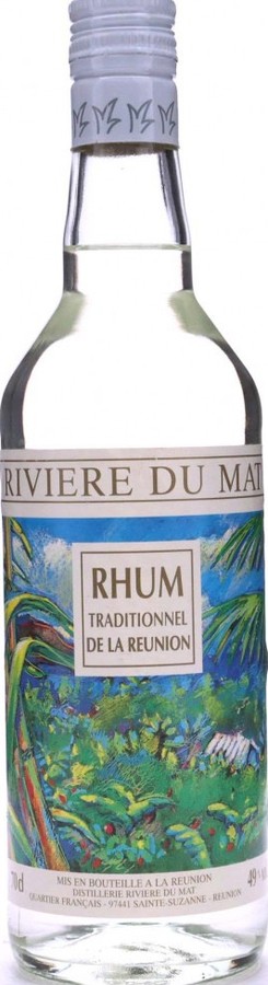 Riviere du Mat Reunion 2004 Rhum Traditionnel de la Reunion Unaged 49% 700ml