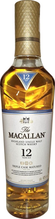 Macallan 12yo Fine Oak Triple Cask Matured sherry europe-,sherry american oak,ex-bourbon Japan 40% 350ml