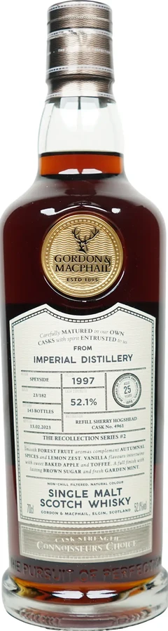 Imperial 1997 GM The Recollection Series nr.2 Refill Sherry Hogshead 52.1% 700ml