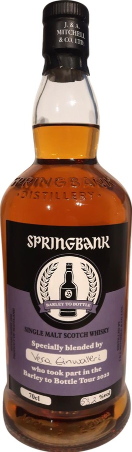 Springbank Barley to Bottle Tour 2022 Barley to Bottle Sauternes Rum Sherry 55% 700ml