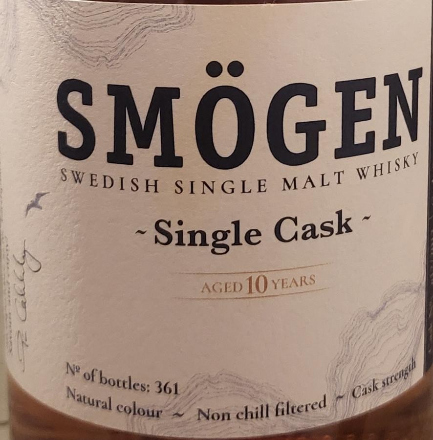 Smogen 2013 Single Cask 1st Fill Oloroso Hogshead 60.3% 500ml