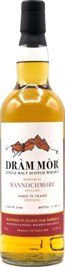 Mannochmore 2013 DMor Bourbon Hogshead 54.8% 700ml