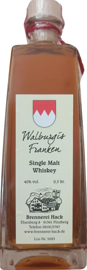 Walburgis Franken Single Malt Whisky 40% 500ml