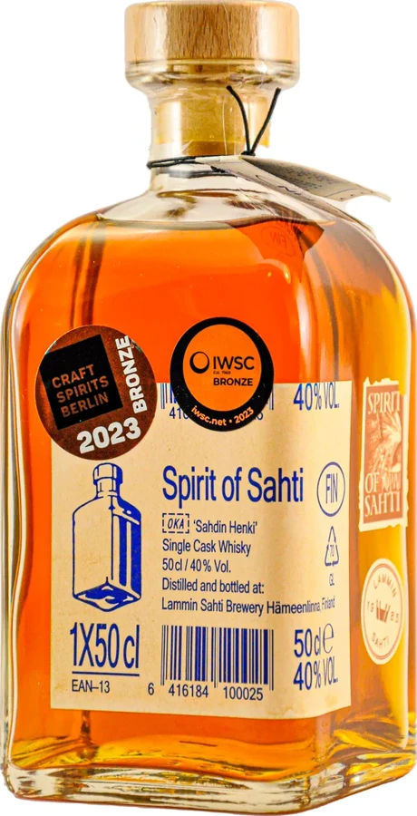 Spirit of Sahti Single Cask Whisky French Oak 40% 500ml
