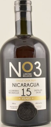 Ekte Rum 2000 Compania Licorera No3 Nicaragua 15yo 68.6% 500ml