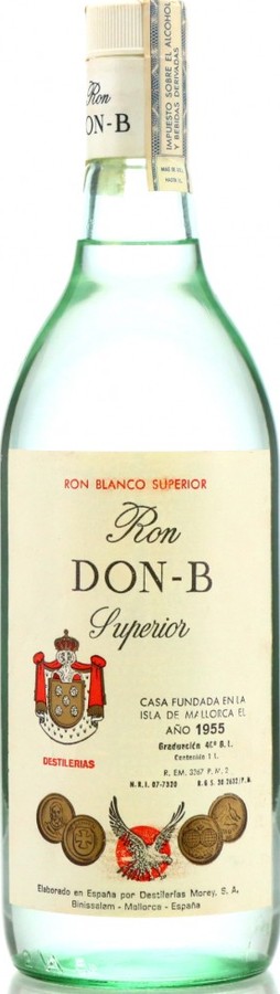 RonDon-B Spain Mallorca Rum Blanco Superior Unaged 40% 1000ml