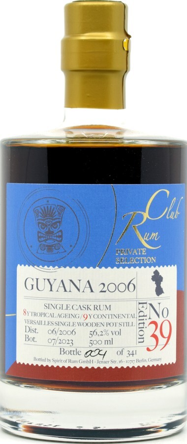 Rum Club 2006 Guyana Private Selection 56.2% 500ml