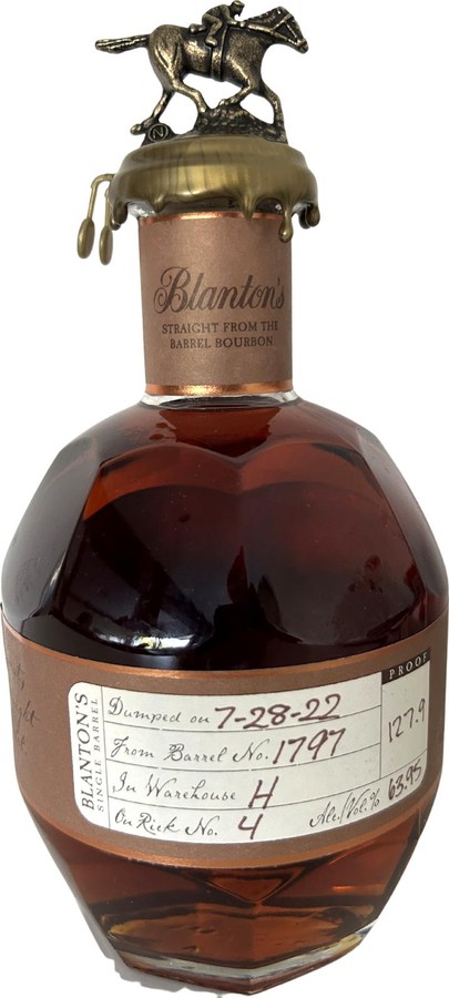 Blanton's Straight From The Barrel Charred American White Oak Barrel 63.95% 700ml