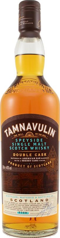 Tamnavulin Double Cask American Oak Barrels + Sherry Cask Finish 40% 700ml