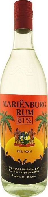 Marienburg Suriname Alcoholic Beverage White 81% 700ml