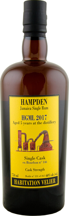 Habitation Velier 2017 Hampden HGML Jamaica ex-Bourbon No.146 5yo 60% 750ml