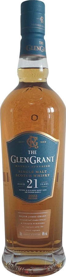 Glen Grant 21yo 2023 Release Ex oloroso and bourbon 46% 700ml