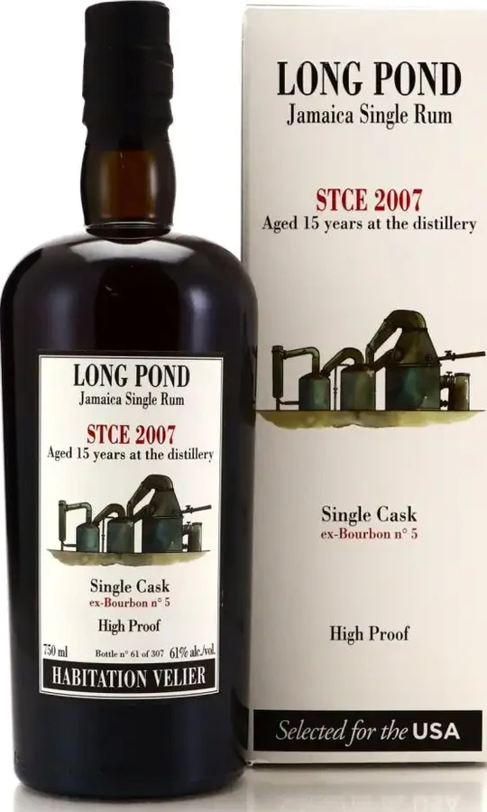 Habitation Velier 2007 Long Pond Jamaica Selected for the USA Stce 15yo 61% 750ml