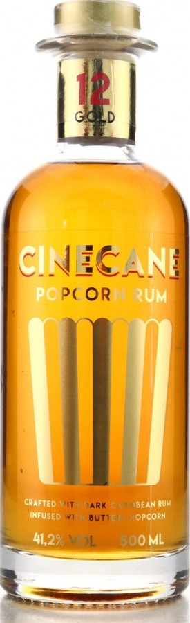 Cinecane Popcorn Rum Gold 12yo 41.2% 500ml