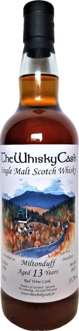 Miltonduff 2009 TWC Single Cask Red Wine 55.2% 700ml