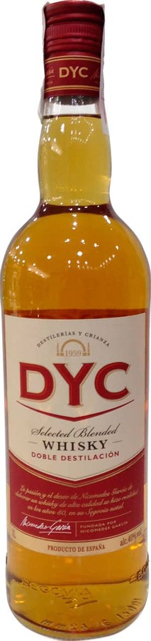 Dyc Selected Blended Whisky Doble Destilacion 40% 1000ml