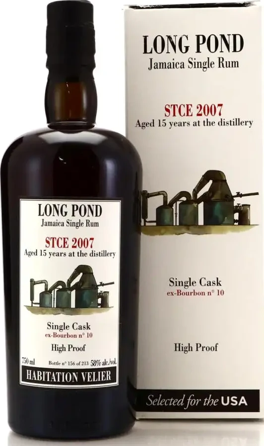 Habitation Velier 2007 Long Pond Selected for the USA Stce 15yo 58% 750ml
