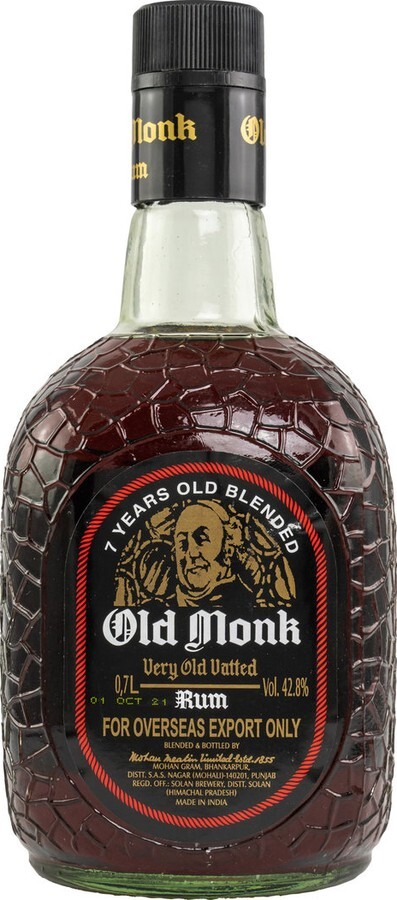 Old Monk Very Old Vatted 7yo 42.8% 700ml