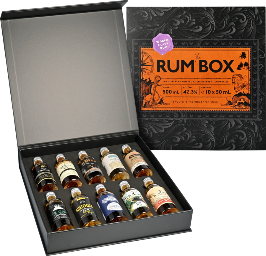 1423 World Class Spirits Rum Box Purple Edition 10 Bottles SET