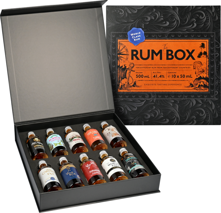 1423 World Class Spirits Rum Box Blue Edition 10 Bottles SET