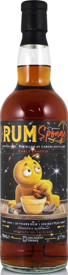 Decadent Drinks 1998 Caroni Rum Sponge Edition No.23 25yo 57.1% 700ml