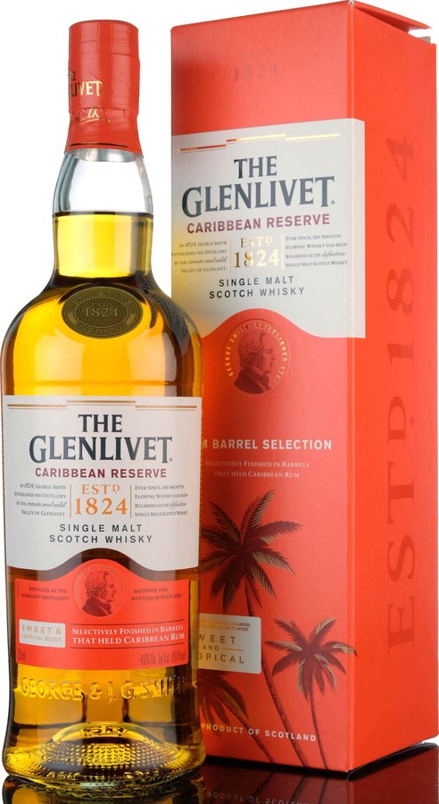 Glenlivet Caribbean Reserve Rum Barrel Selection Caribbean Rum Finish 40% 700ml