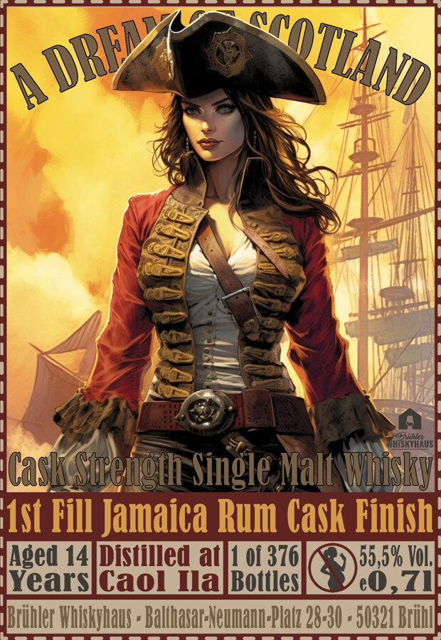 Caol Ila 14yo 1st Fill Jamaica Rum Finish A Dream of Scotland 55.5% 700ml
