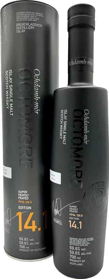 Octomore Edition 14.1 128.9 PPM The Impossible Equation 1st-Fill Bourbon 59.6% 700ml