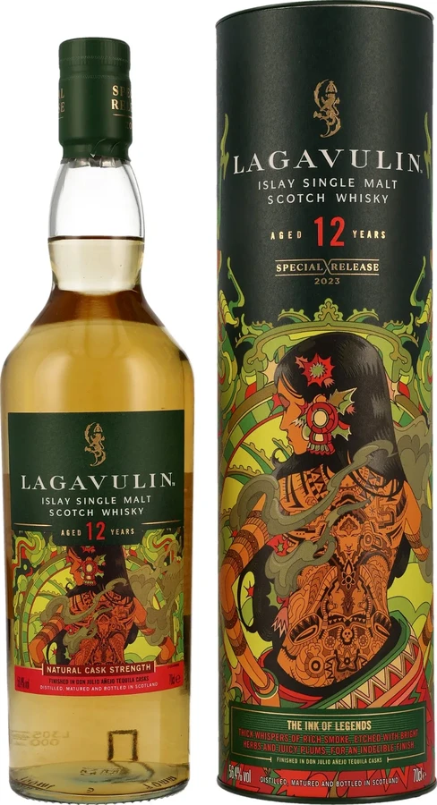 Lagavulin 12yo The Ink of Legends Diageo Special Releases 2023 Don Julio Anejo Tequila Finish 56.4% 700ml