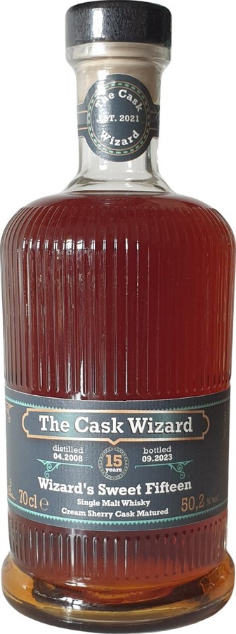 The Cask Wizard 2008 TCaWi Wizard's Sweet Fifteen Historic Cream Sherry Matured 50.2% 700ml