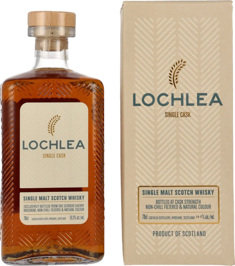 Lochlea 2018 Single Cask Oloroso Sherry Hogshead 59.3% 700ml