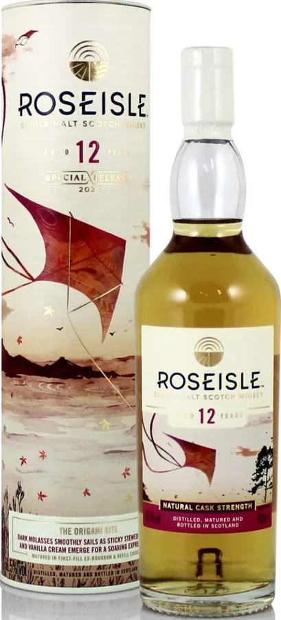 Roseisle 12yo The Origami Kite Diageo Special Releases 2023 1st-Fill Ex-Bourbon & Refill 56.5% 200ml