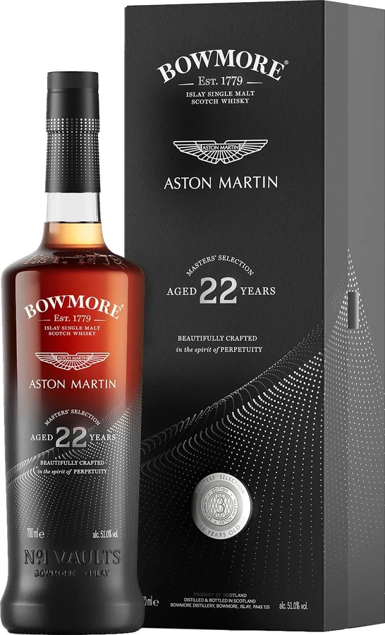 Bowmore 22yo Masters Selection Edition 3 European Oak Oloroso & American Oak Hogshead Aston Martin 51% 700ml