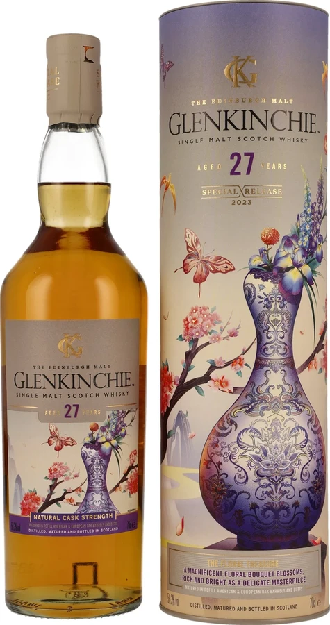 Glenkinchie 27yo The Floral Treasure Diageo Special Releases 2023 Refill American & Eur. Oak Barrel & Butt 58.3% 700ml