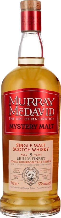 Mull's Finest 2014 MM Mystery Malt Limited Release Koval Bourbon Finish Schluter's Geniessertreff 57.7% 700ml