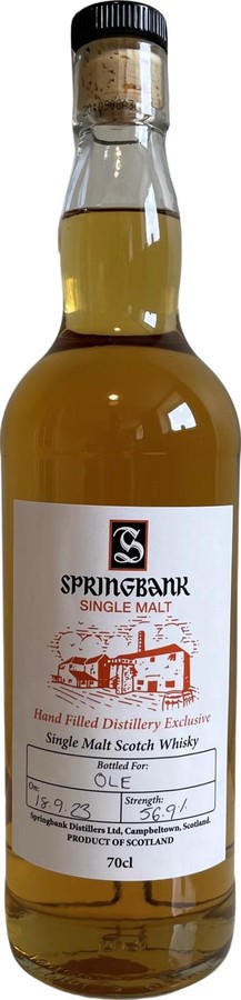 Springbank Hand Filled Distillery Exclusive 56.9% 700ml