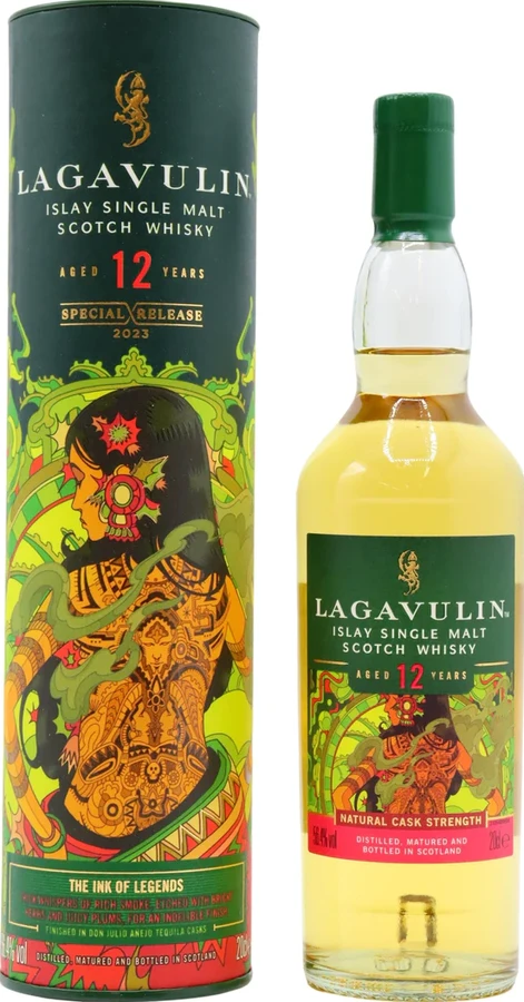 Lagavulin 12yo The Ink of Legends Diageo Special Releases 2023 Don Julio Anejo Tequila Finish 56.4% 750ml