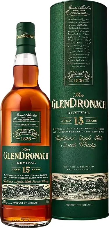 Glendronach 15yo Revival PX-Sherry & Oloroso Sherry from Spain 46% 700ml