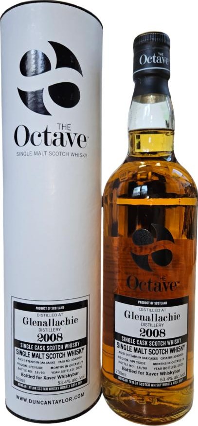 Glenallachie 2008 DT The Octave 14 J Oak Casks 9 Mon Octave Xaver WhiskyBar 53.4% 700ml