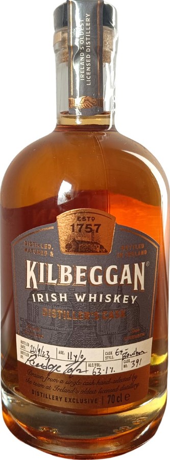 Kilbeggan 11yo Distillery Exclusive Ex-Bourbon 63.1% 700ml