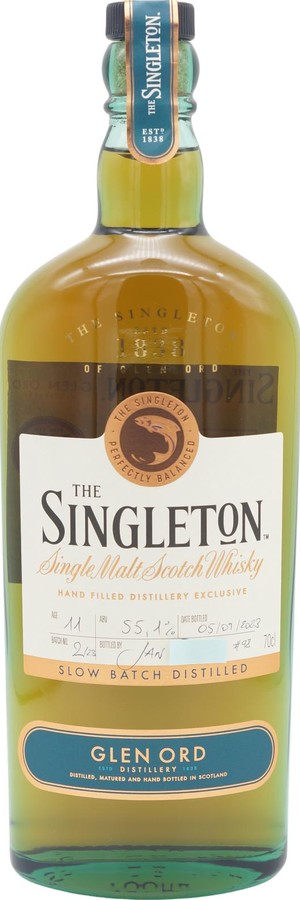 The Singleton of Glen Ord 11yo Handfilled Distillery only Rejuvenated Hogshead Cask 55.1% 700ml