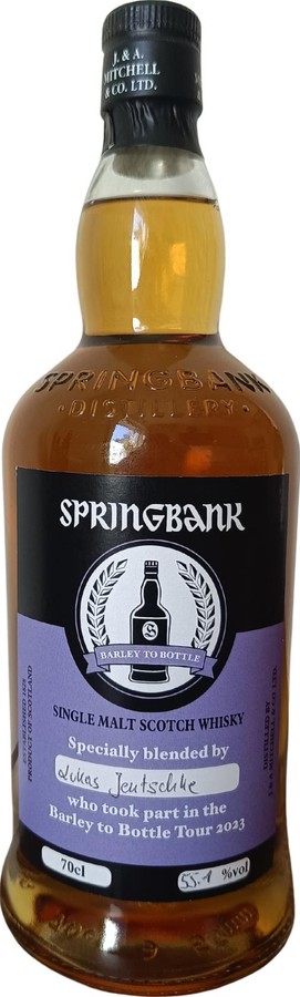 Springbank Barley to Bottle Tour 2023 Barley to Bottle Blending Experience Bourbon Port Rum Sherry Lukas 55.1% 700ml