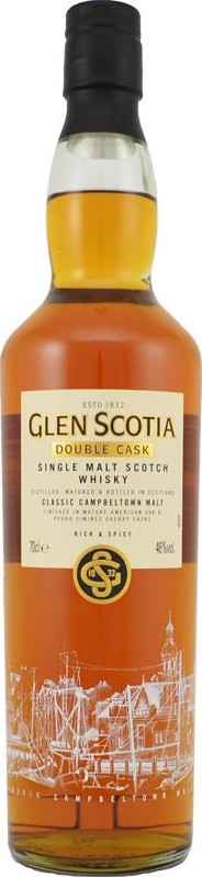 Glen Scotia Double Cask Classic Campbeltown Malt 1st Fill Bourbon & Pedro Ximenez Sherry 46% 700ml