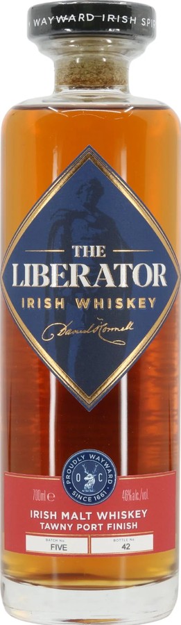 The Liberator Irish Malt Whisky Tawny Port Finish Ex-Bourbon Tawny Port Finish 46% 700ml