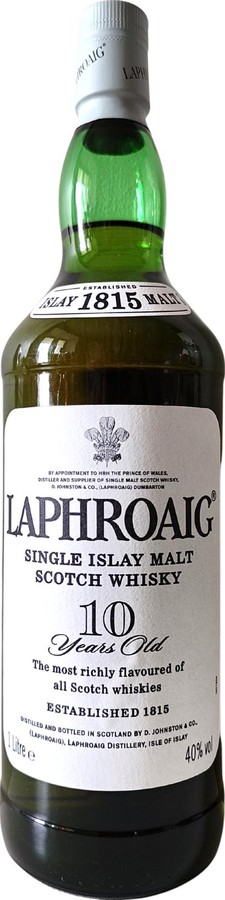 Laphroaig 10yo Islay Single Malt Scotch Whisky 40% 1000ml