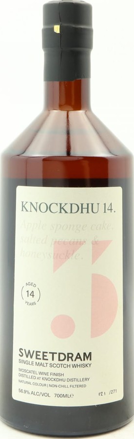 Knockdhu 2008 Swdr 1st Fill Bourbon HHD + Moscatel Wine Finish 56.9% 700ml