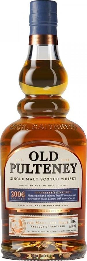 Old Pulteney 2006 Travelers Exclusive 1st-fill American ex-bourbon World Duty Free 46% 1000ml