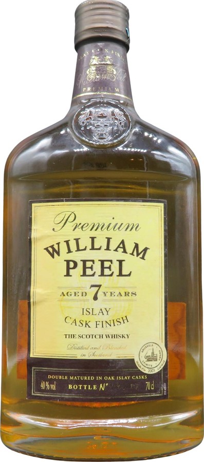 William Peel 7yo Islay Cask Finish Islay cask Finish William Pitters 33310 Lormont France 40% 700ml