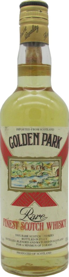 Golden Park 3yo Rare Finest Scotch Whisky Distillerie ILAS s.r.l 40% 700ml