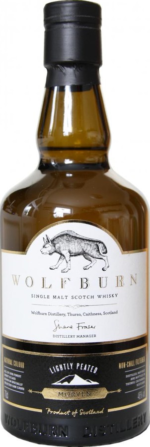 Wolfburn Morven Lightly Peated Ex Bourbon Oak 46% 700ml